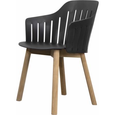 Cane-line - Choice Armlehnstuhl Outdoor 4 Beine | Teak | Schwarz
