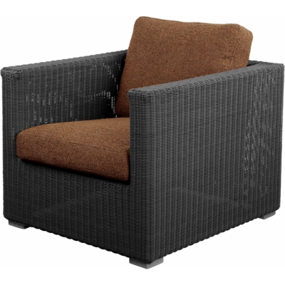 Cane-line - Chester Loungesessel Graphit | Bernsteinbraun (Rise)