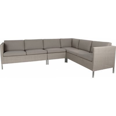 Cane-line - Connect Dining Lounge Kombination 10 Taupe