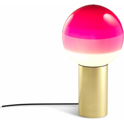 Marset - Dipping Light Tischleuchte Rosa / Messing gebürstet