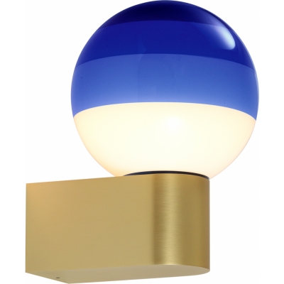 Marset - Dipping Light A1-13 Wandleuchte Blau / Messing gebürstet