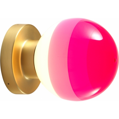 Marset - Dipping Light A2-13 Wand-/Deckenleuchte Rosa / Messing gebürstet