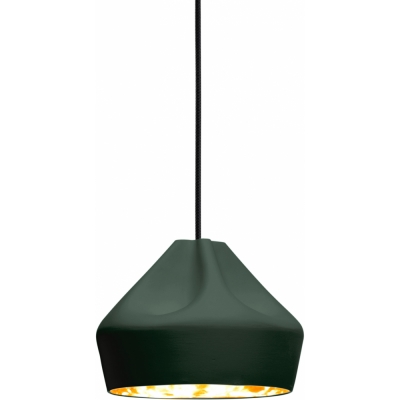 Marset - Pleat Box 24 Pendelleuchte Dunkelgrün / Gold