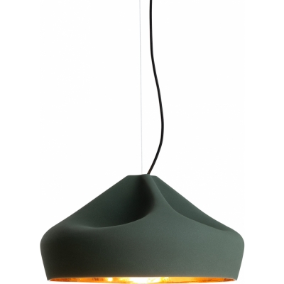 Marset - Pleat Box 47 Pendelleuchte Dunkelgrün / Gold