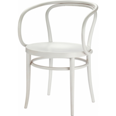 Thonet - 209 M Bugholzstuhl TP 200 Weiß lasiert (Gestell: Standard)