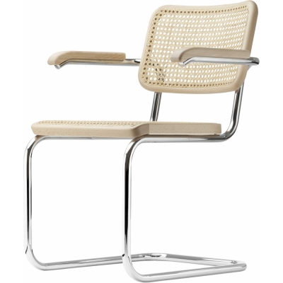 Thonet - S 64 V Freischwinger TP 17 Buche Natur (Gestell: Chrom Standard)