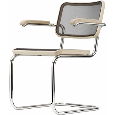 Thonet - S 64 N Freischwinger TP 107 Aufgehellt (Gestell: Chrom Standard)