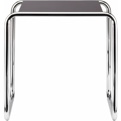 Thonet - B 9 a Beistelltisch RAL 9005 Tiefschwarz decklackiert (Gestell: Chrom Standard)