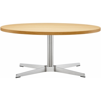 Thonet - 1808 Beistelltisch TP 107 Aufgehellt Beize (Gestell: Edelstahl)