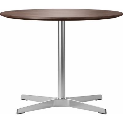 Thonet - 1809 Beistelltisch TP 24 Nussbaum Beize (Gestell: Edelstahl)