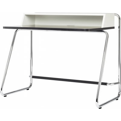 Thonet - S 1200 Sekretär RAL 9010 Reinweiß decklackiert (Gestell: Chrom)