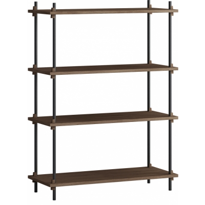 Moebe - Shelving System s.115.1.A Regal, Einfach Eiche geräuchert/Schwarz