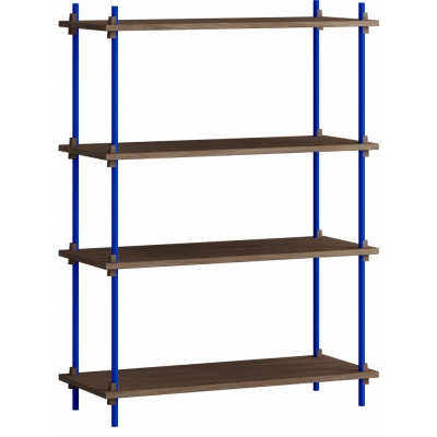 Moebe - Shelving System s.115.1.A Regal, Einfach Eiche geräuchert/Tiefblau