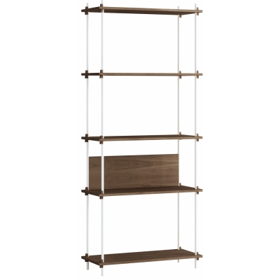 Moebe - Shelving System s.200.1.A Regal, Einfach Eiche geräuchert/Weiß
