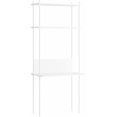 Moebe - Shelving System s.200.1.D Regal, Einfach Weiß/Weiß