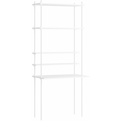 Moebe - Shelving System s.200.1.E Regal, Einfach Weiß/Weiß