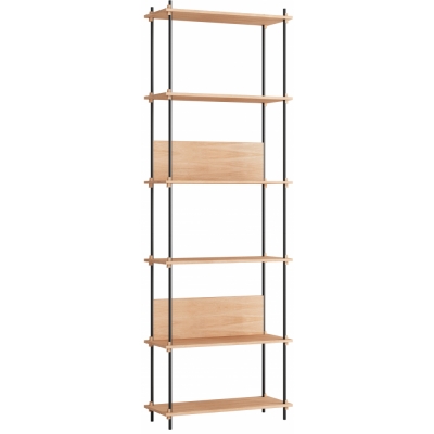 Moebe - Shelving System s.255.1.A Regal, Einfach Eiche/Weiß