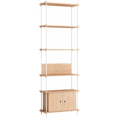 Moebe - Shelving System s.255.1.B Regal, Einfach Eiche/Weiß