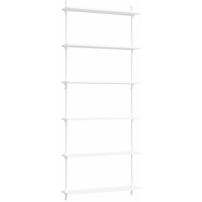 Moebe - Wall Shelving ws.200.1 Wandregal, Einfach Weiß/Weiß