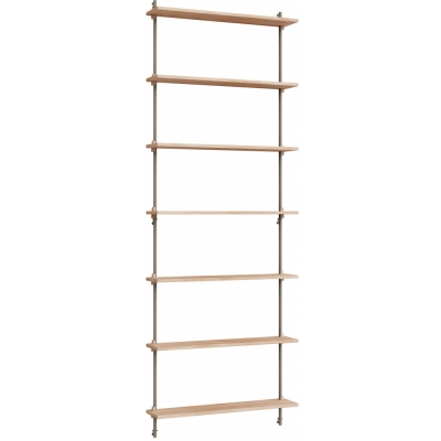 Moebe - Wall Shelving ws.230.1 Wandregal, Einfach Eiche/Warmes Grau