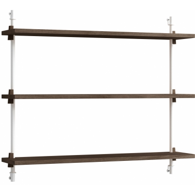 Moebe - Wall Shelving ws.65.1 Wandregal, Einfach Eiche geräuchert/Weiß