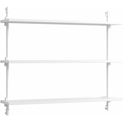 Moebe - Wall Shelving ws.65.1 Wandregal, Einfach Weiß/Weiß