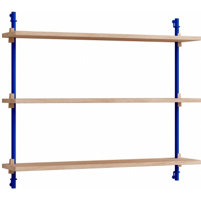 Moebe - Wall Shelving ws.65.1 Wandregal, Einfach Eiche/Tiefblau