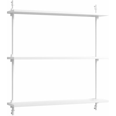 Moebe - Wall Shelving ws.85.1 Wandregal, Einfach Weiß/Weiß