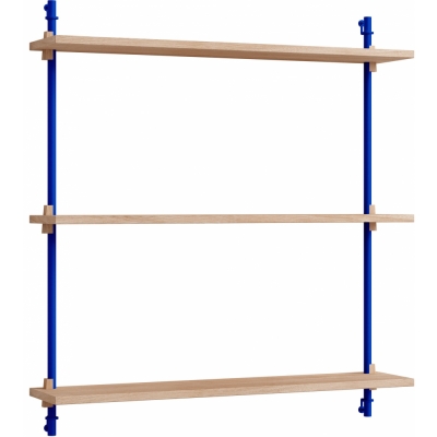 Moebe - Wall Shelving ws.85.1 Wandregal, Einfach Eiche/Tiefblau