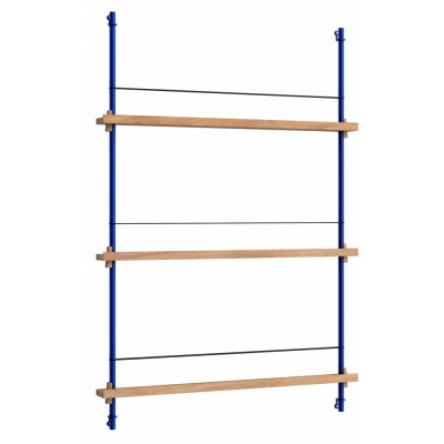 Moebe - MS.115.1 Magazin Regal Eiche Eiche / Tiefblau