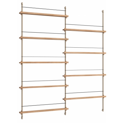 Moebe - MS.180.2 Magazin Regal Eiche Eiche / Warmes Grau