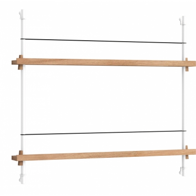 Moebe - MS.65.1 Magazin Regal Eiche Eiche / Weiß