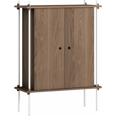 Moebe - Shelving System s.115.1.C Regal, Einfach Eiche geräuchert/Weiß