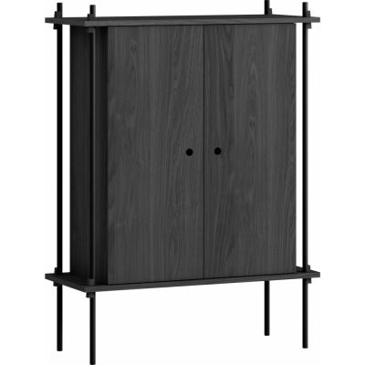 Moebe - Shelving System s.115.1.C Regal, Einfach Schwarz/Schwarz