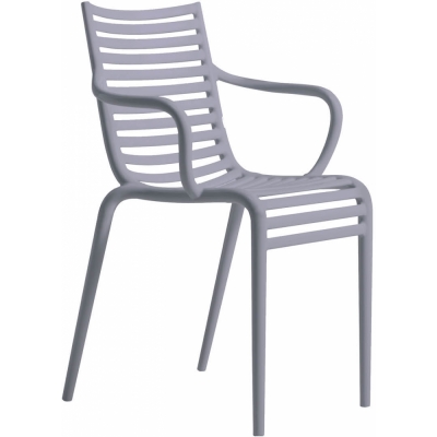 Driade - PIP-e Gartenarmlehnstuhl Lavender grey