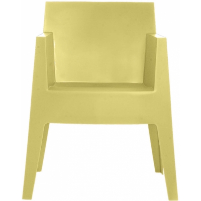 Driade - Toy Gartenarmlehnstuhl Mustard yellow