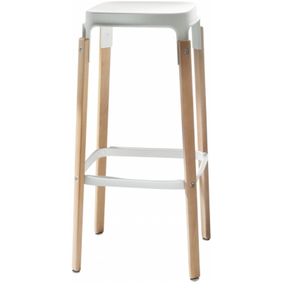 Magis - Steelwood Barhocker 78 cm Buche Natur/Weiß