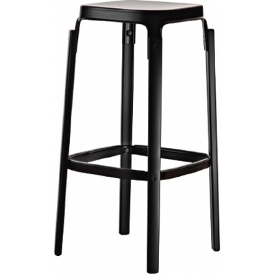 Magis - Steelwood Barhocker 78 cm Buche Schwarz lackiert