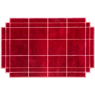 Magis - Volentieri Teppich Finestra Rot Bordeaux
