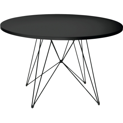 Magis - XZ3 Tisch rund Schwarz (Gestell: Schwarz)
