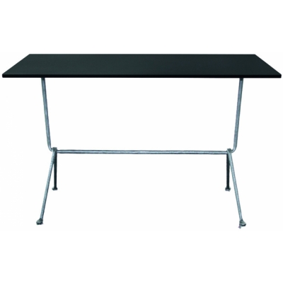 Magis - Officina Bistrot Tisch 80 x 55 cm/Schwarz-Verzinkt
