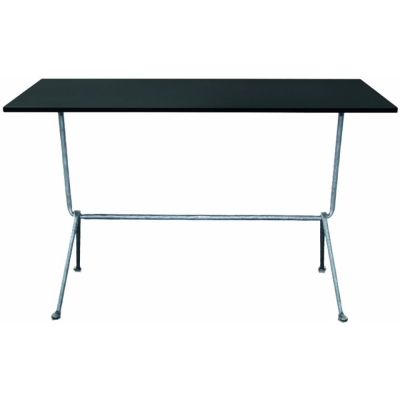 Magis - Officina Bistrot Tisch 120 x 60 cm/Schwarz-Verzinkt