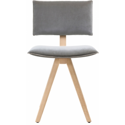 Magis - Trave Polsterstuhl Esche natur Rubelli Spritz | 22 Acquamarina