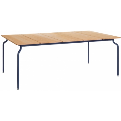 Magis - South Tisch 200x120 cm Nachtblau / Teak