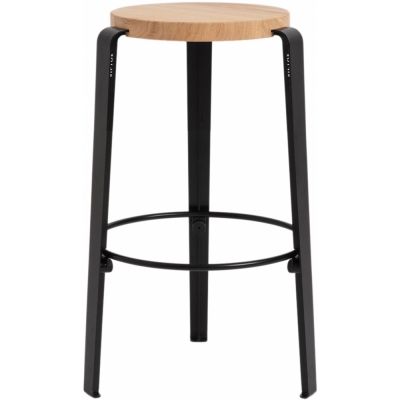 TIPTOE - Mi Lou Barhocker Eiche massiv Graphite Black