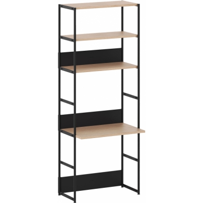 TIPTOE - Unit Schreibtischregal Graphit schwarz | 215 cm | 80 cm