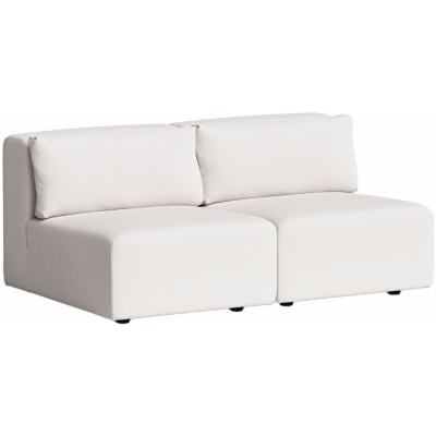 TIPTOE - Bridge Sofa 2-Sitzer mit Rückenkissen Schneeweiß | ohne Armlehne