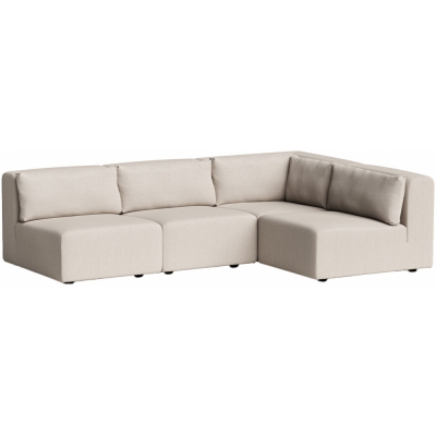 TIPTOE - Bridge Ecksofa 3-4-Sitzer Elfenbein Beige | ohne Armlehne