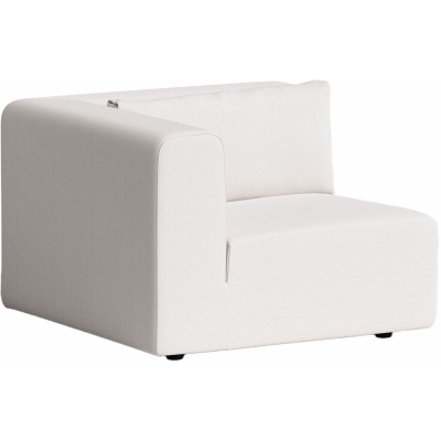 TIPTOE - Bridge Sofa Eckmodul Schneeweiß | mit Rückenkissen