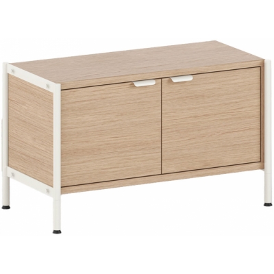 TIPTOE - Unit Regal 1 mit Türen Creme weiß | 50 cm | 80 cm | 1